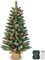 3 Ft Artificial Mini Christmas Tree(Green)24"D x 24"W x 36"H